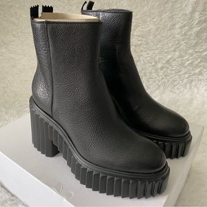 New In Box! AGL Tiggy Black Leather Bootie Size 6.5 36.5